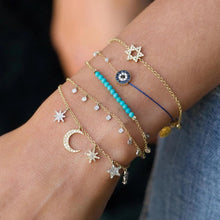 Cargar imagen en el visor de la galería, PULSERA LUNA Y ESTRELLAS
