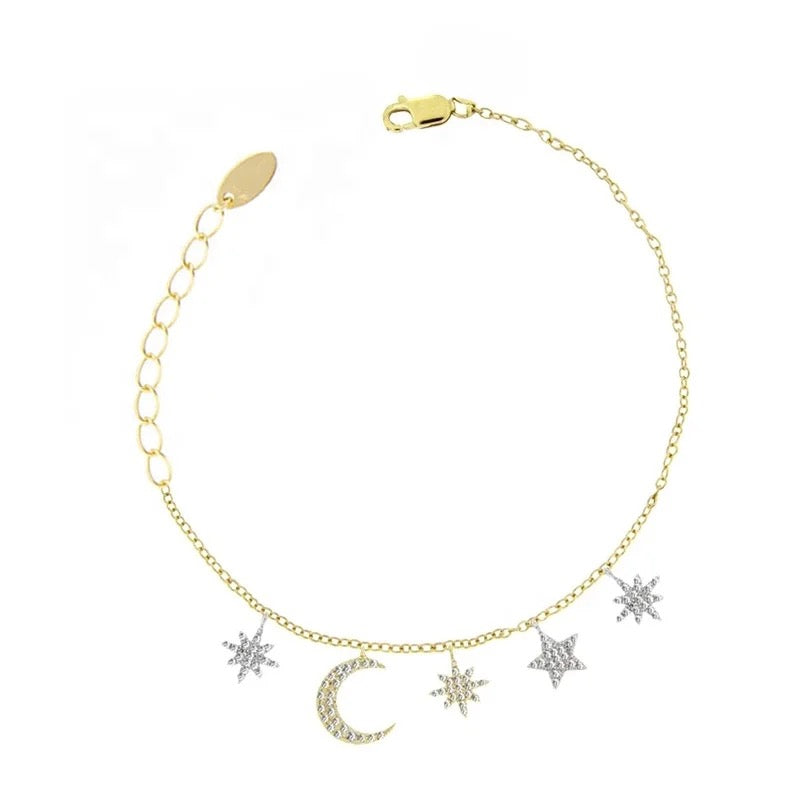 PULSERA LUNA Y ESTRELLAS